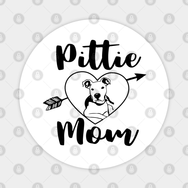 Pittie Mom Magnet by PrettyPittieShop